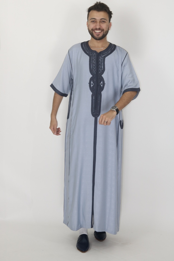 Gandoura Homme Lin Broderie raffinée