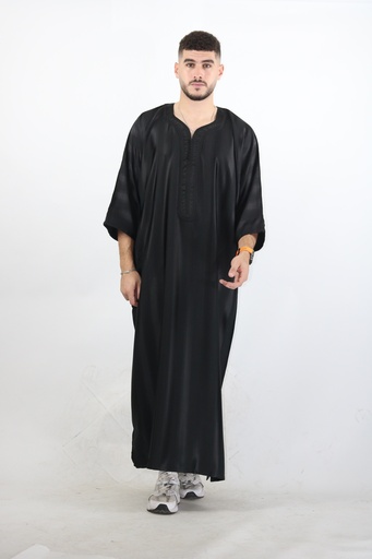 [Stora: Gand_Gando_00068]  Gandoura man Jawhara  (XS, Black)