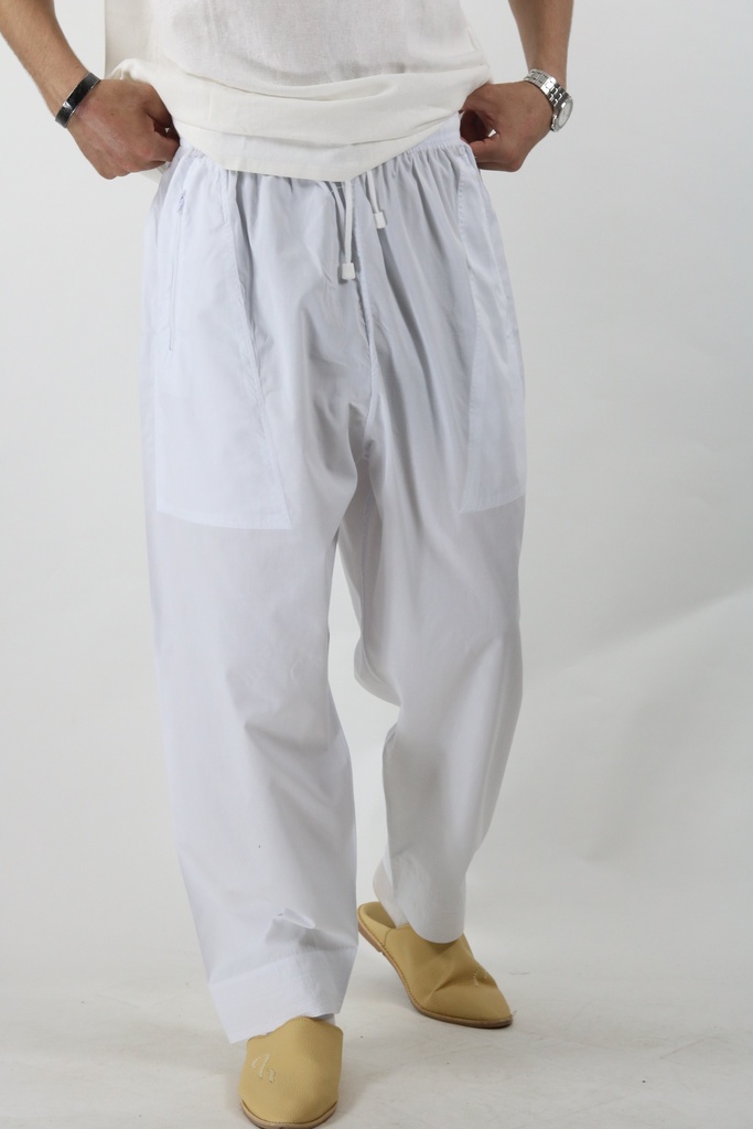 pantalon blanc Homme
